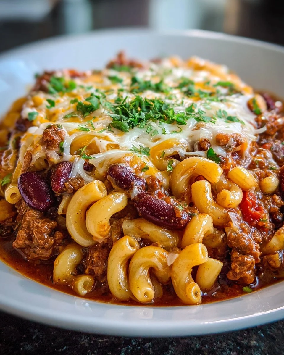 Baked Ranch Turkey Chili Mac