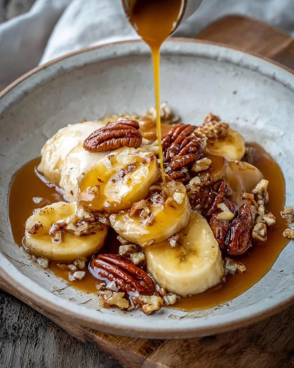 Banana Foster with Pecans & Caramel