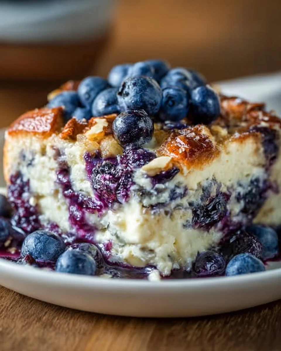 Blueberry Cottage Cheese Breakfast Bake