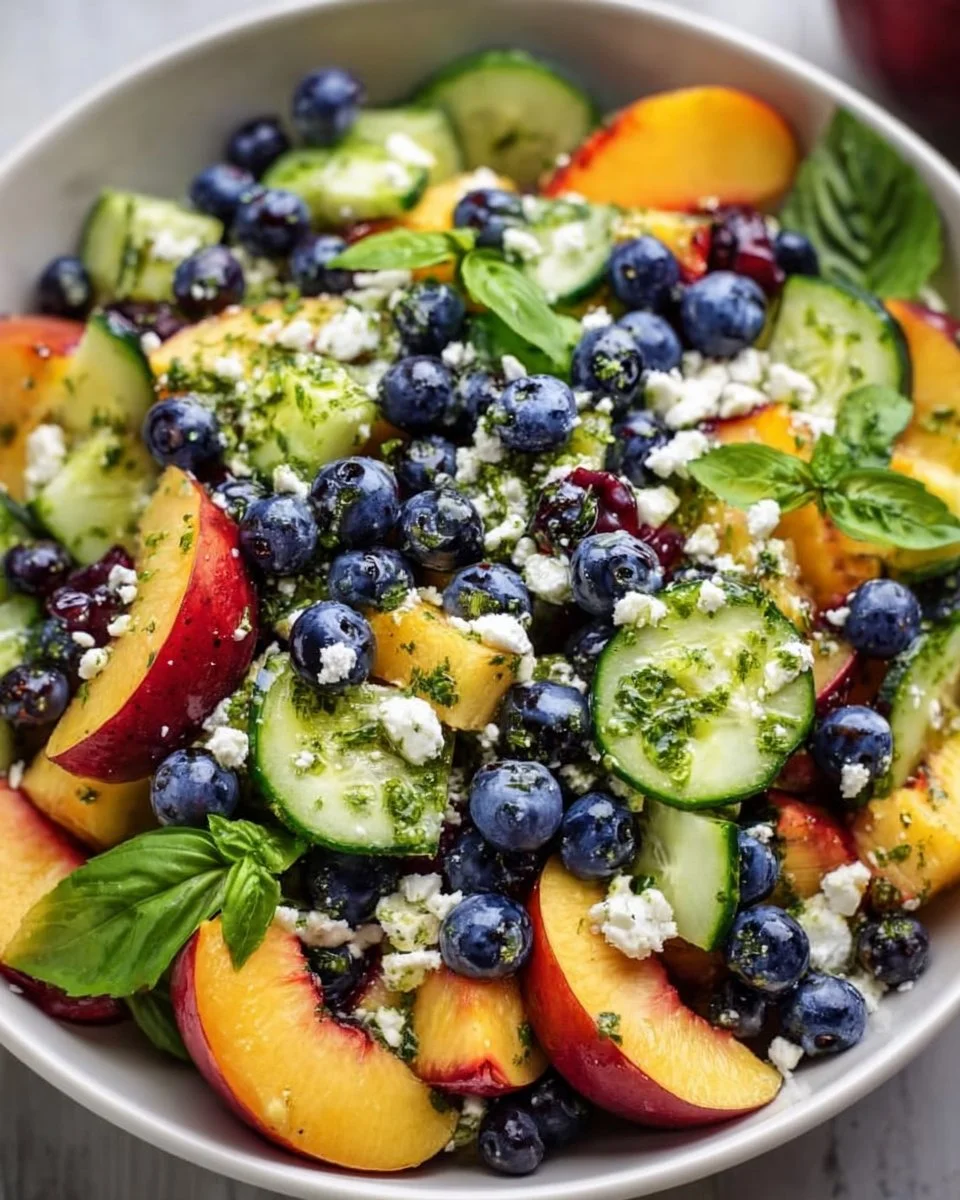 Blueberry Peach Salad