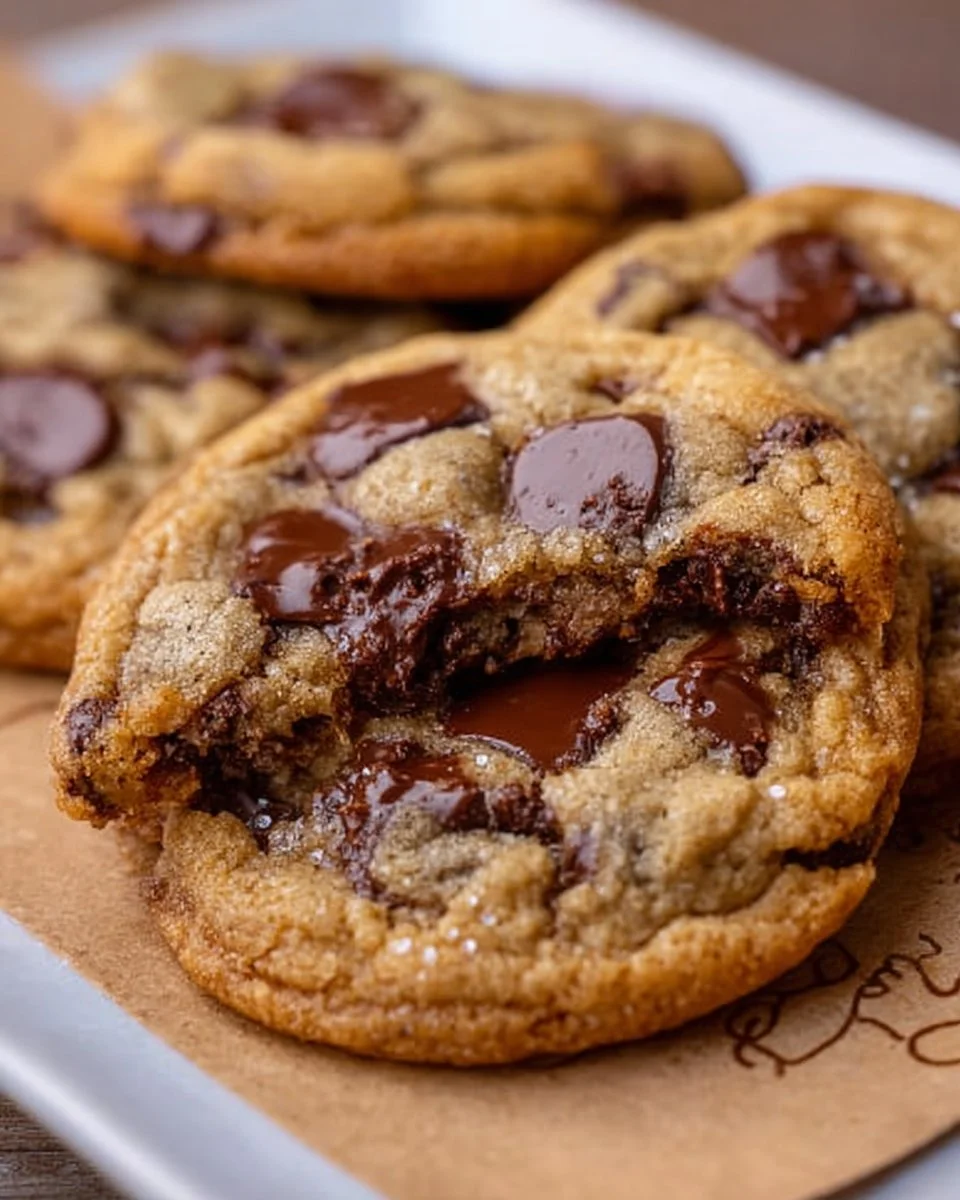 Brown Butter Sourdough Discard Chocolate Chip Cookies