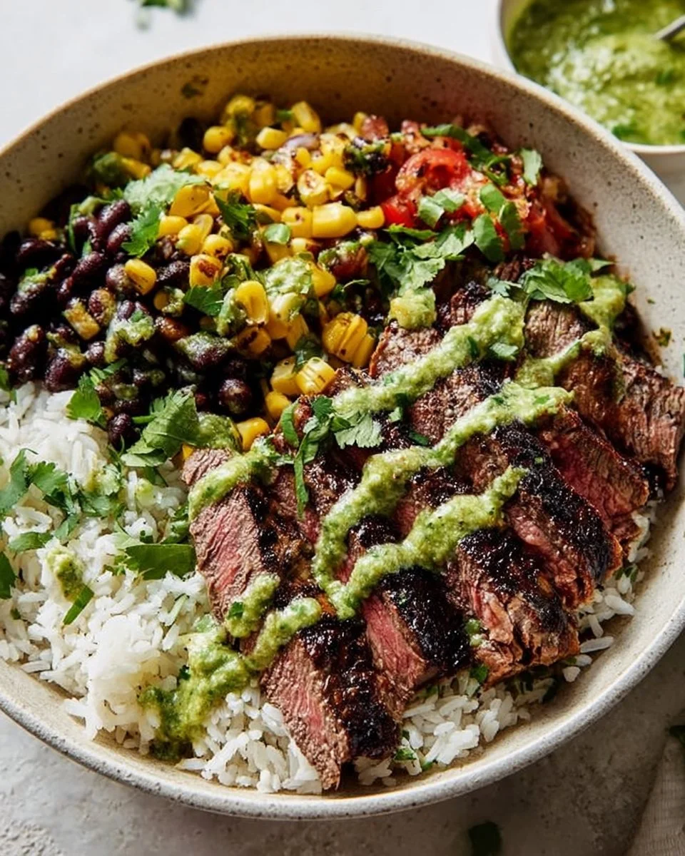 Cilantro Lime Steak Bowls