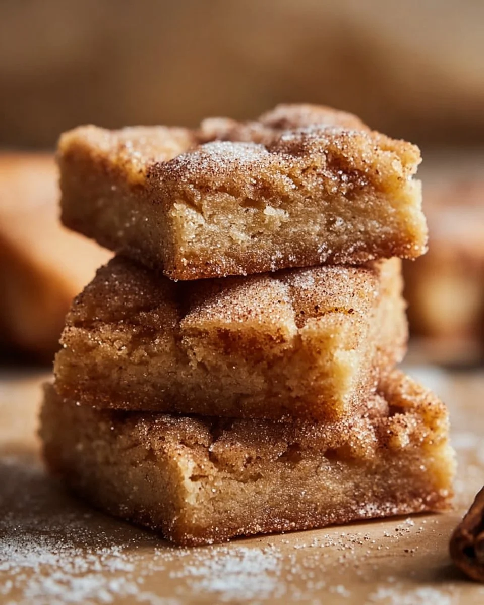 Cinnamon Sugar Blondies
