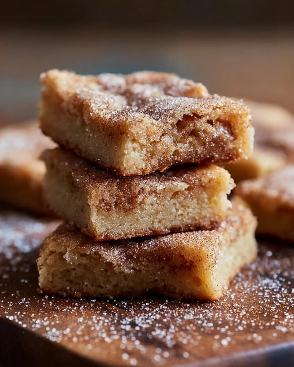 Cinnamon Sugar Blondies