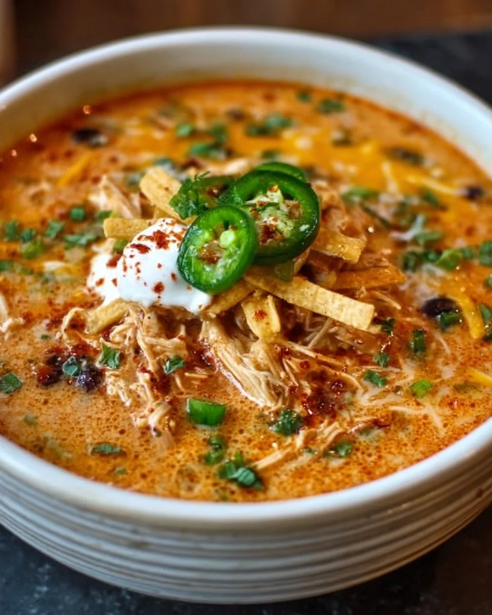 Creamy Chicken Enchilada Soup