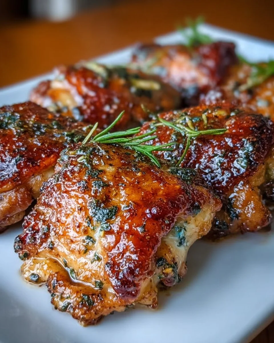Crispy Baked Chicken Thighs