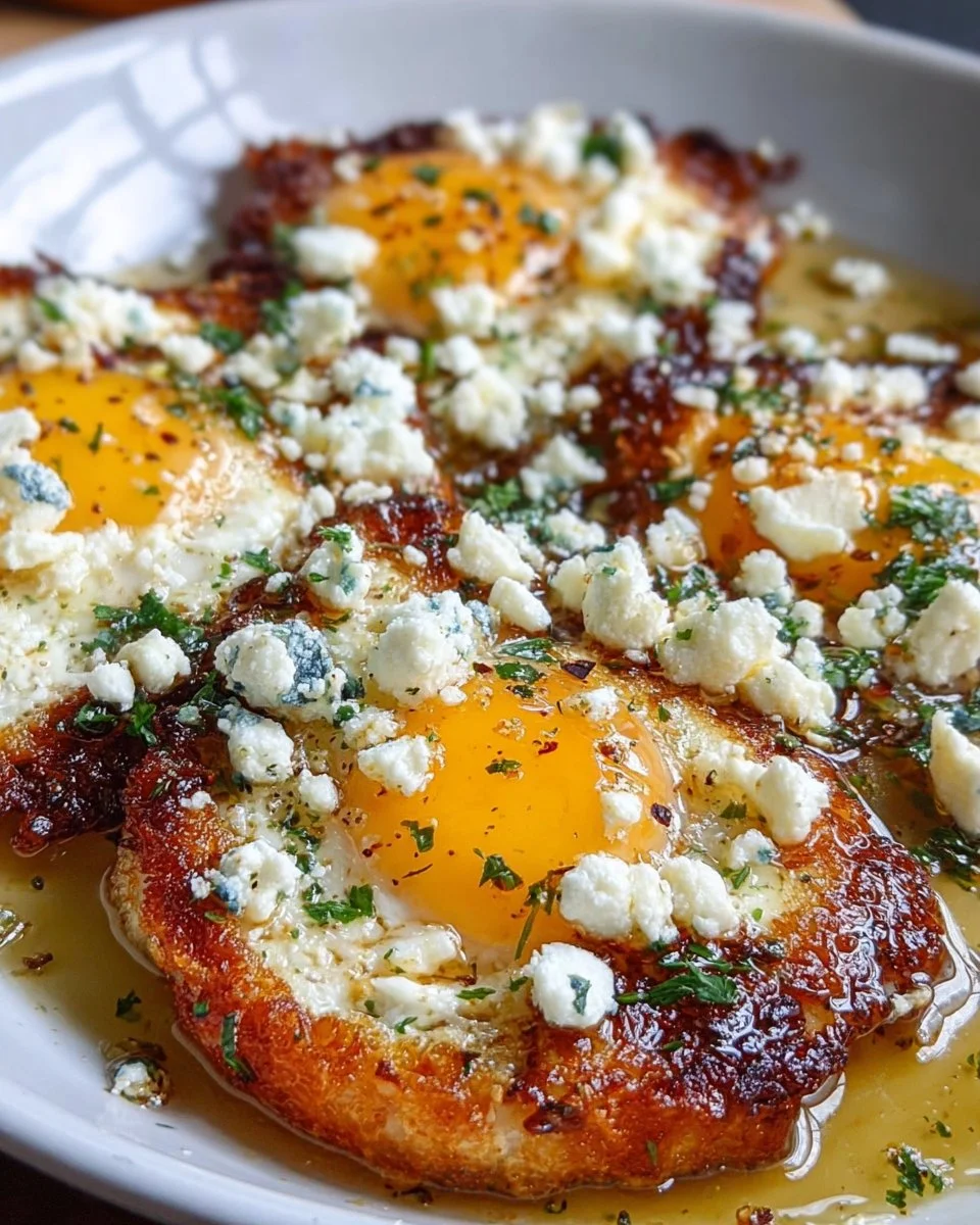 Crispy Feta Fried Eggs