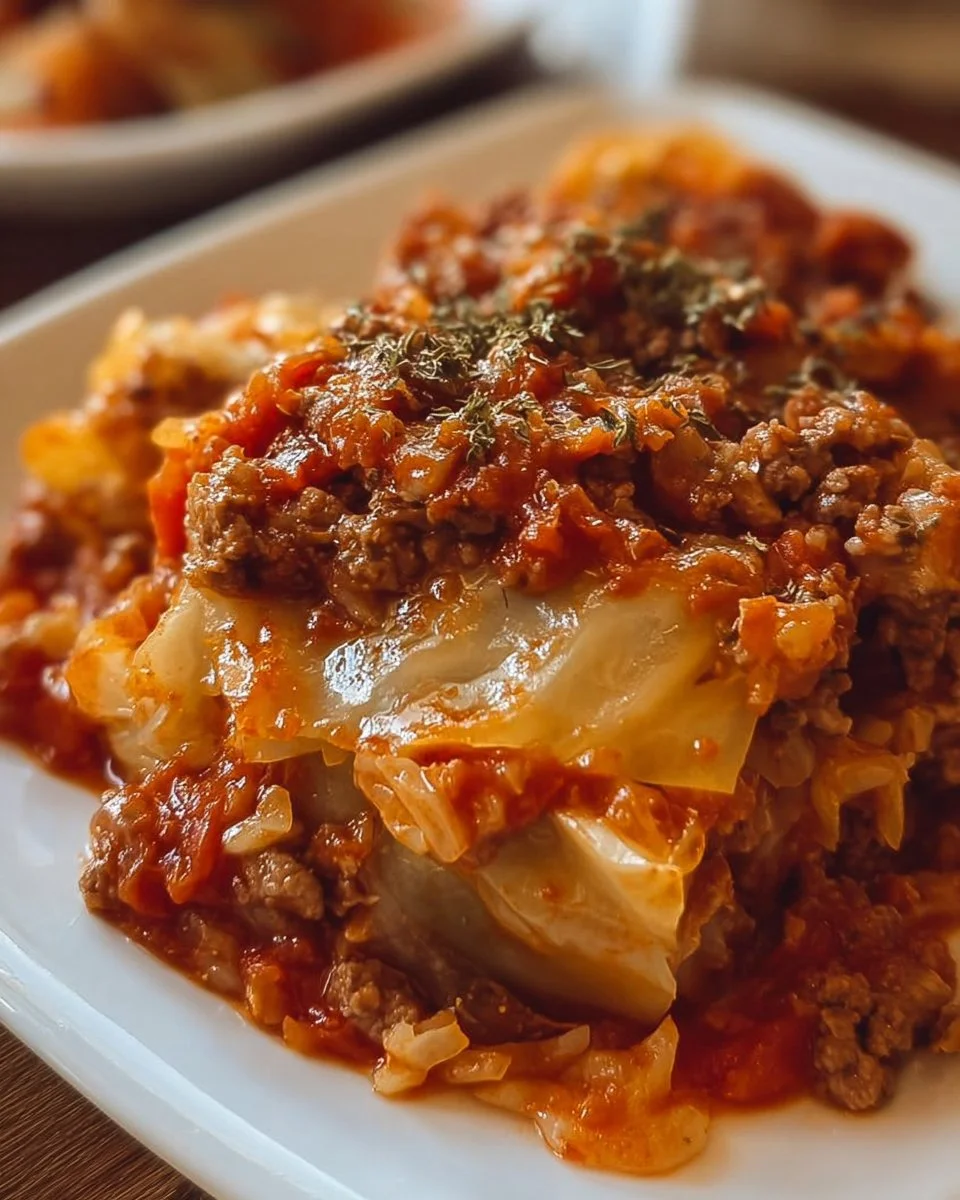 Crockpot Cabbage Roll Casserole
