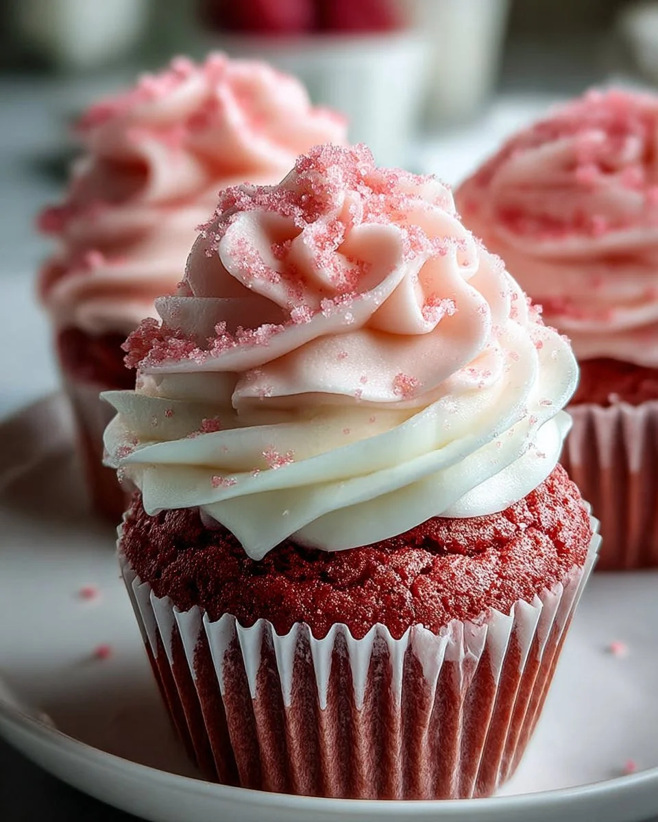 Galentines Pink Velvet Cupcakes