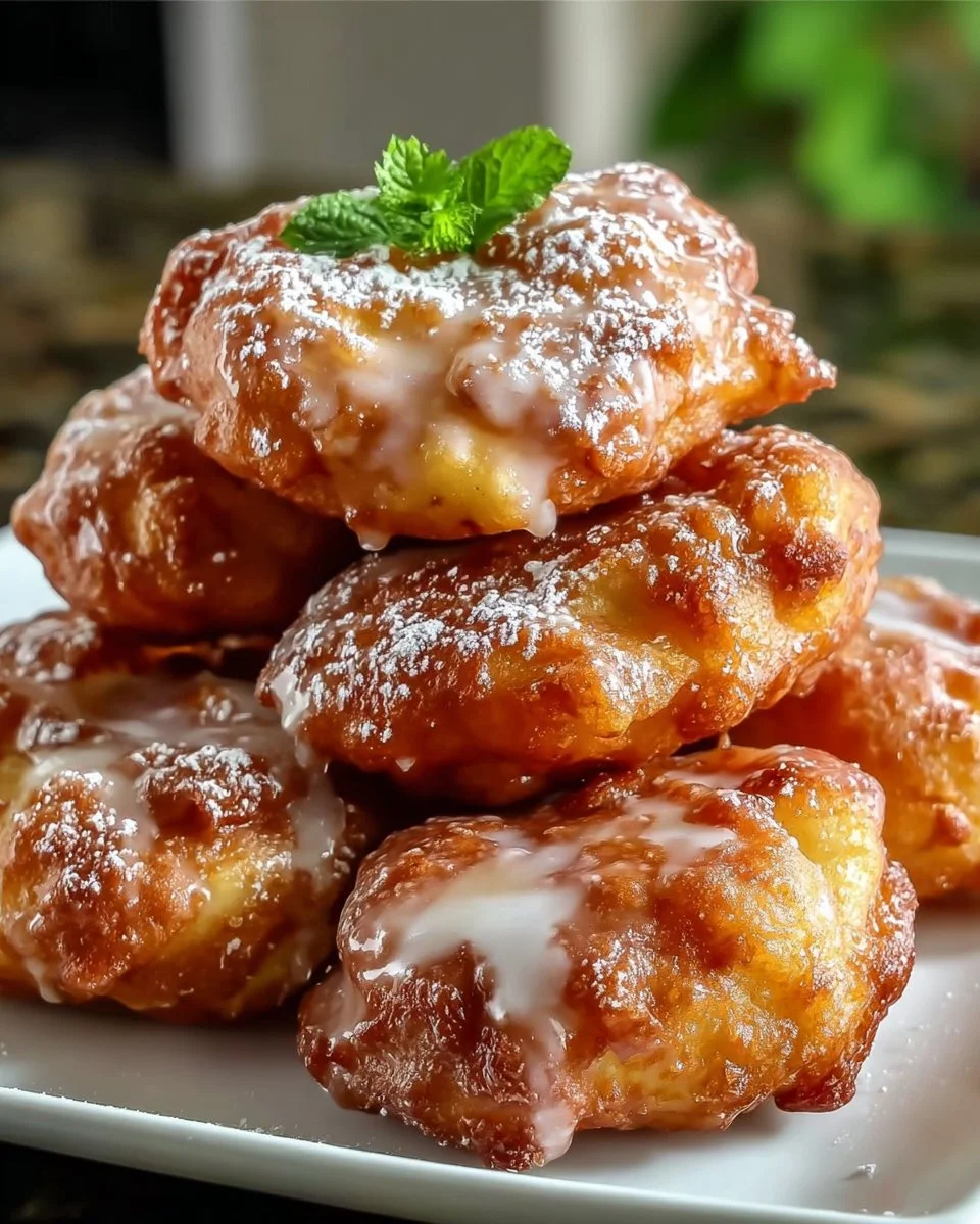 Healthier Baked Apple Fritters