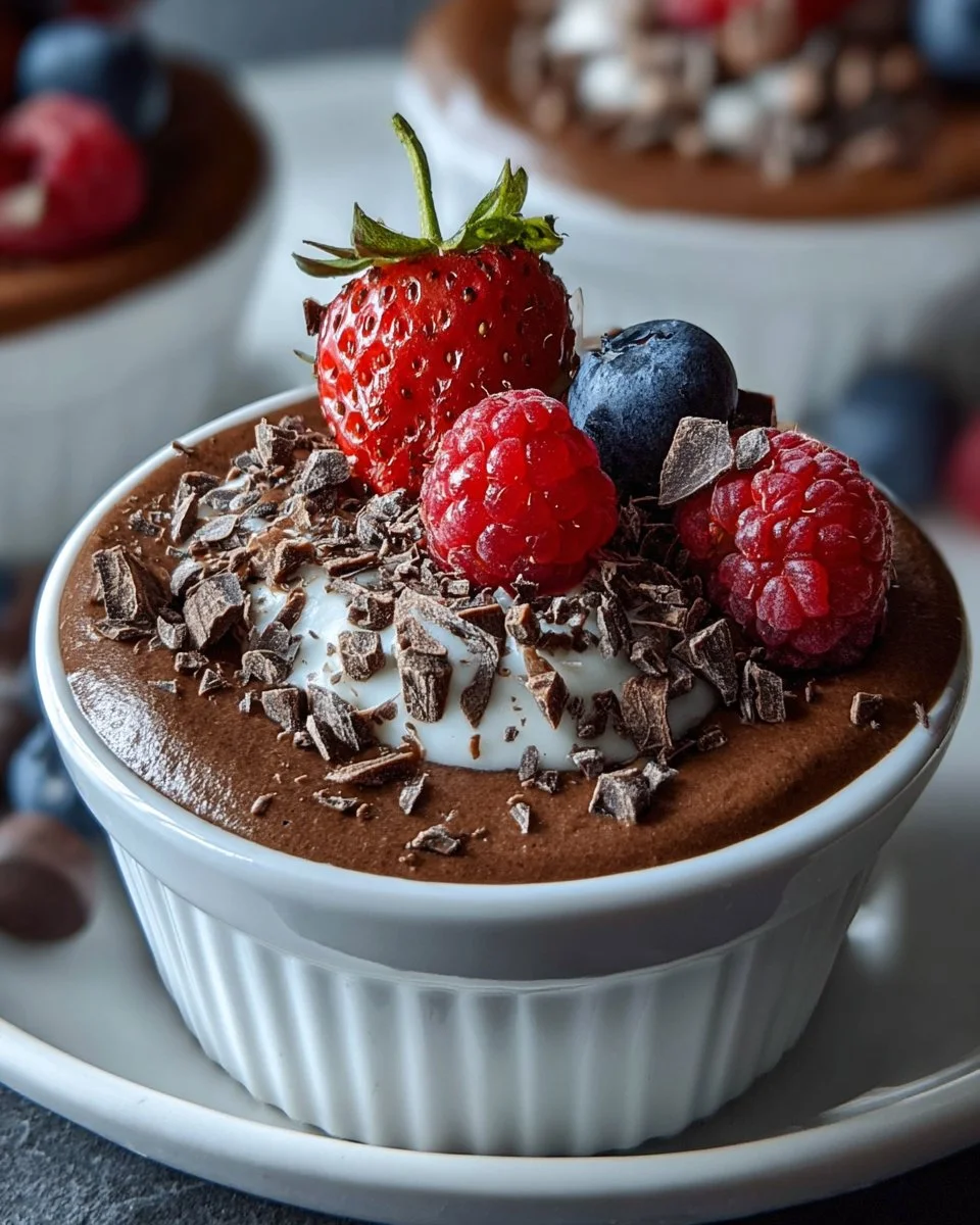High-Protein Chocolate Mousse Cups