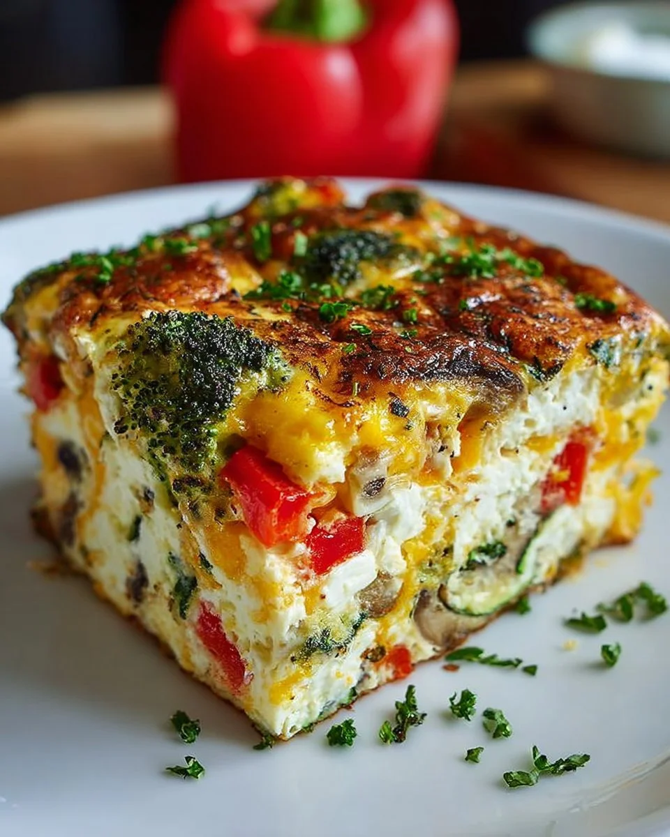 High-Protein Cottage Cheese Veggie Bake