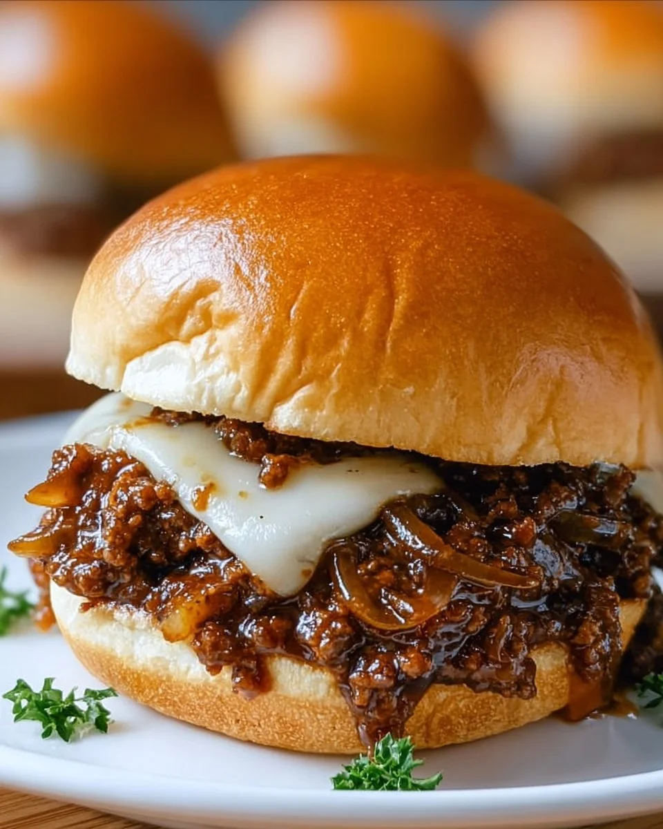 Irresistible French Onion Beef Sloppy Joes