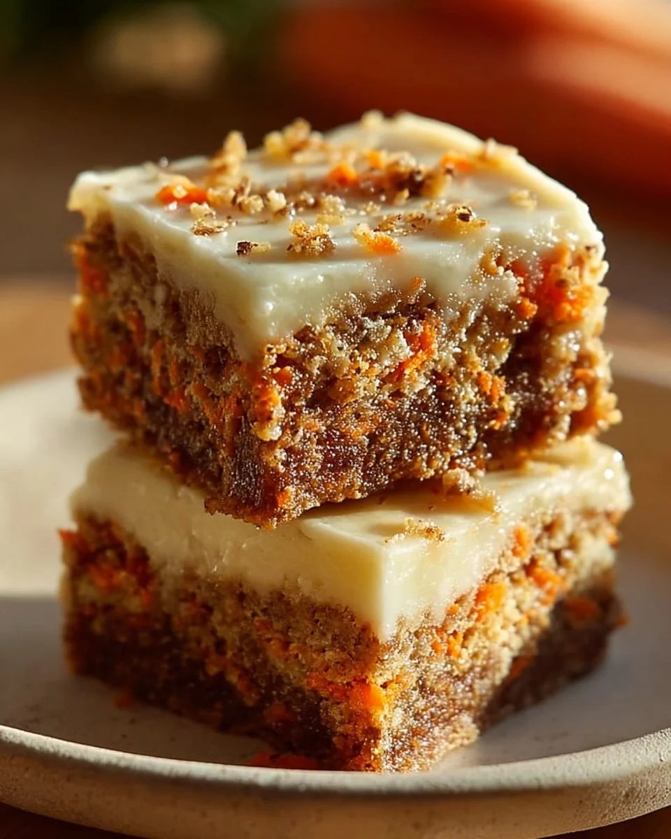 Irresistibly Indulgent Carrot Cake Cream Cheese Bars