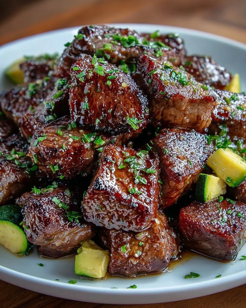 Keto Garlic Butter Steak Bites