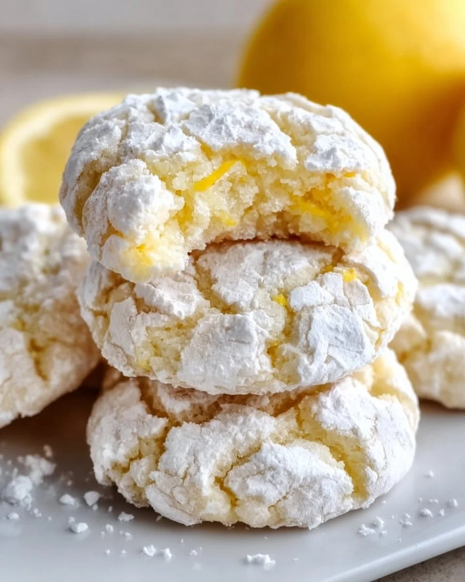 Lemon Crinkle Cookies