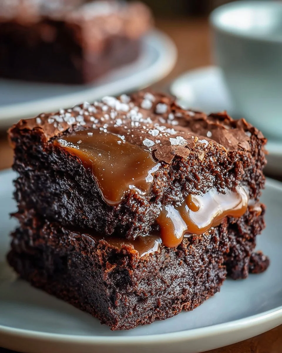 Miso Caramel Brownies