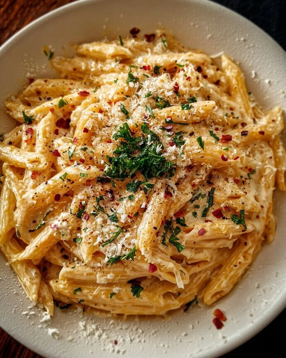 One Pot Creamy Garlic Pasta