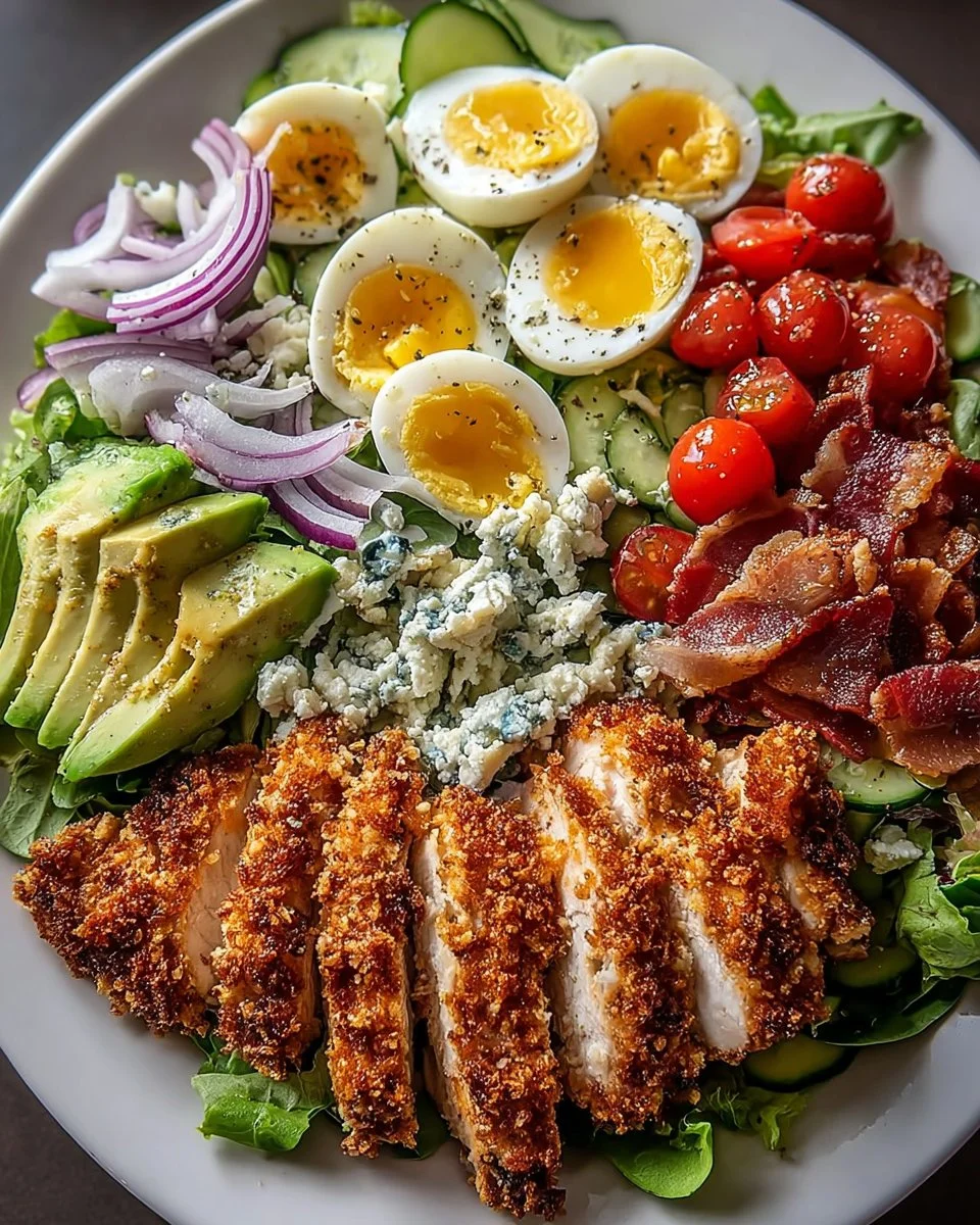 Parmesan Crusted Chicken Salad