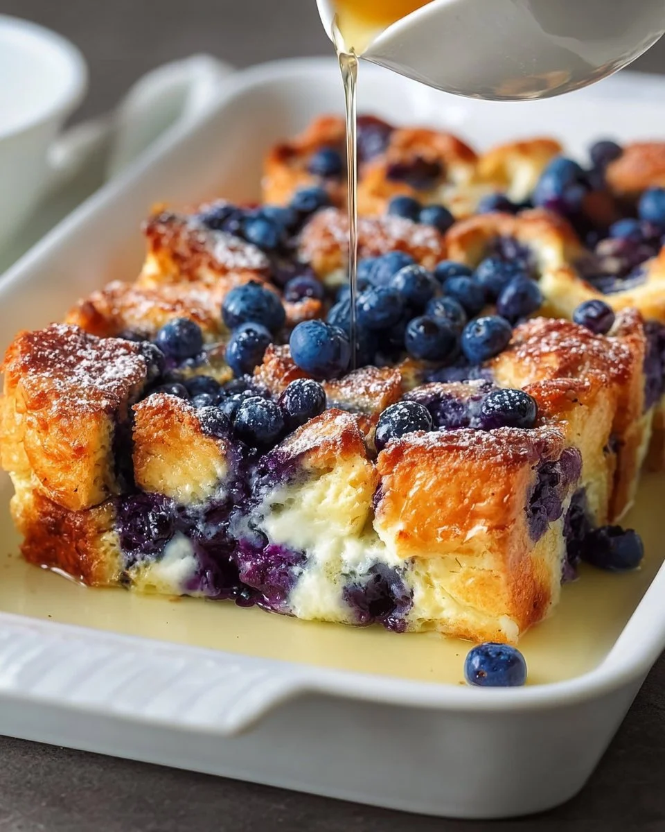 Quick Blueberry French Toast Casserole