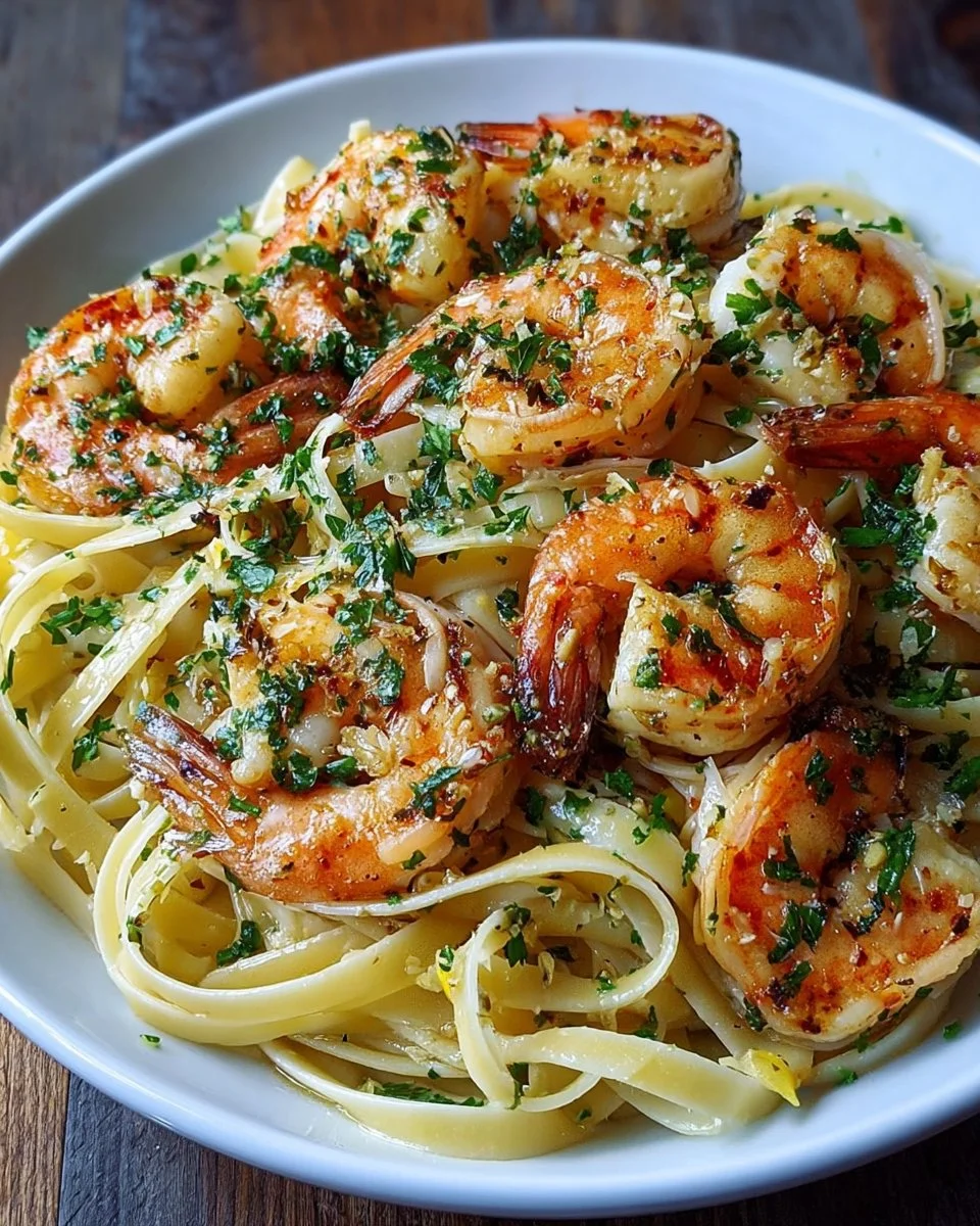 Shrimp Scampi With Linguine