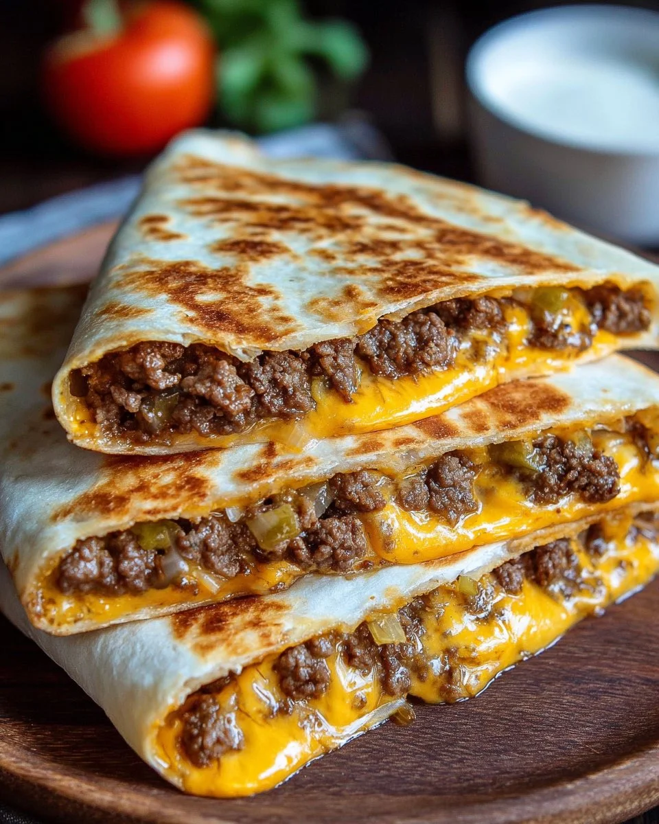 Smashburger Quesadillas served with a side of salsa and guacamole