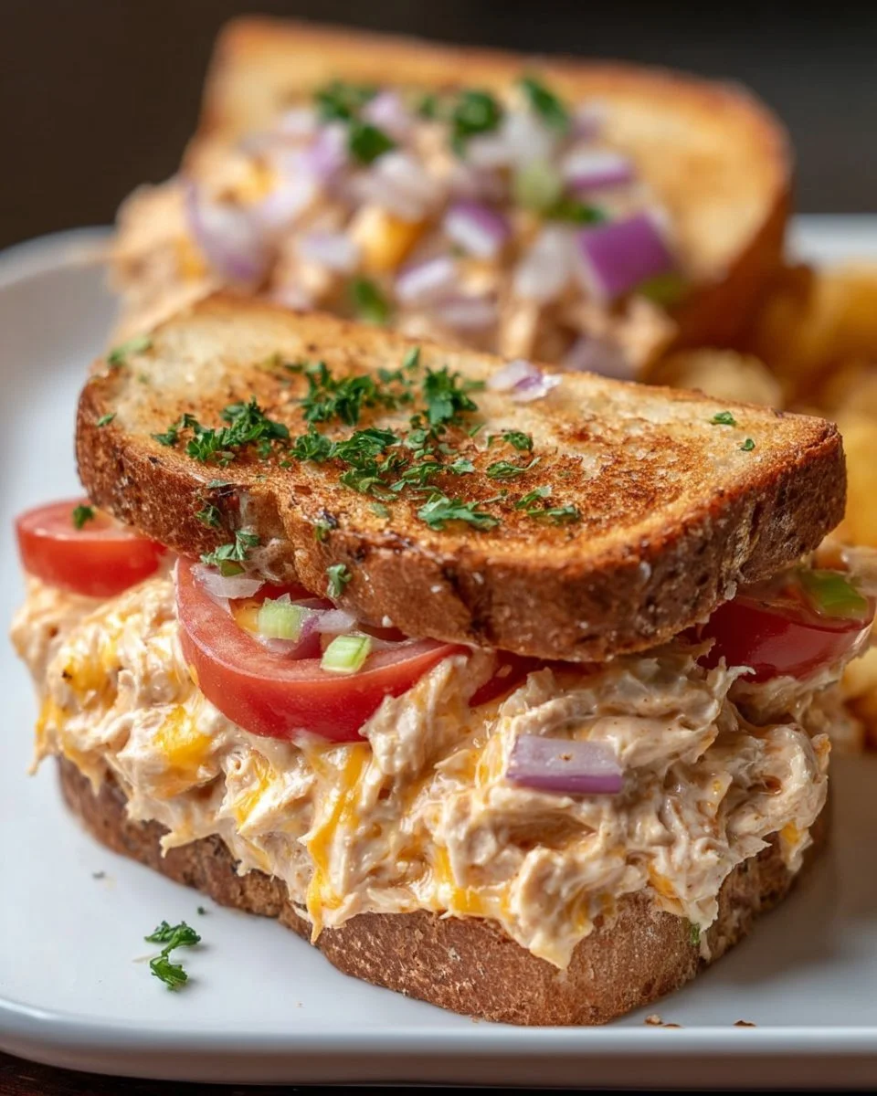Spicy Tuna Melt Sandwich