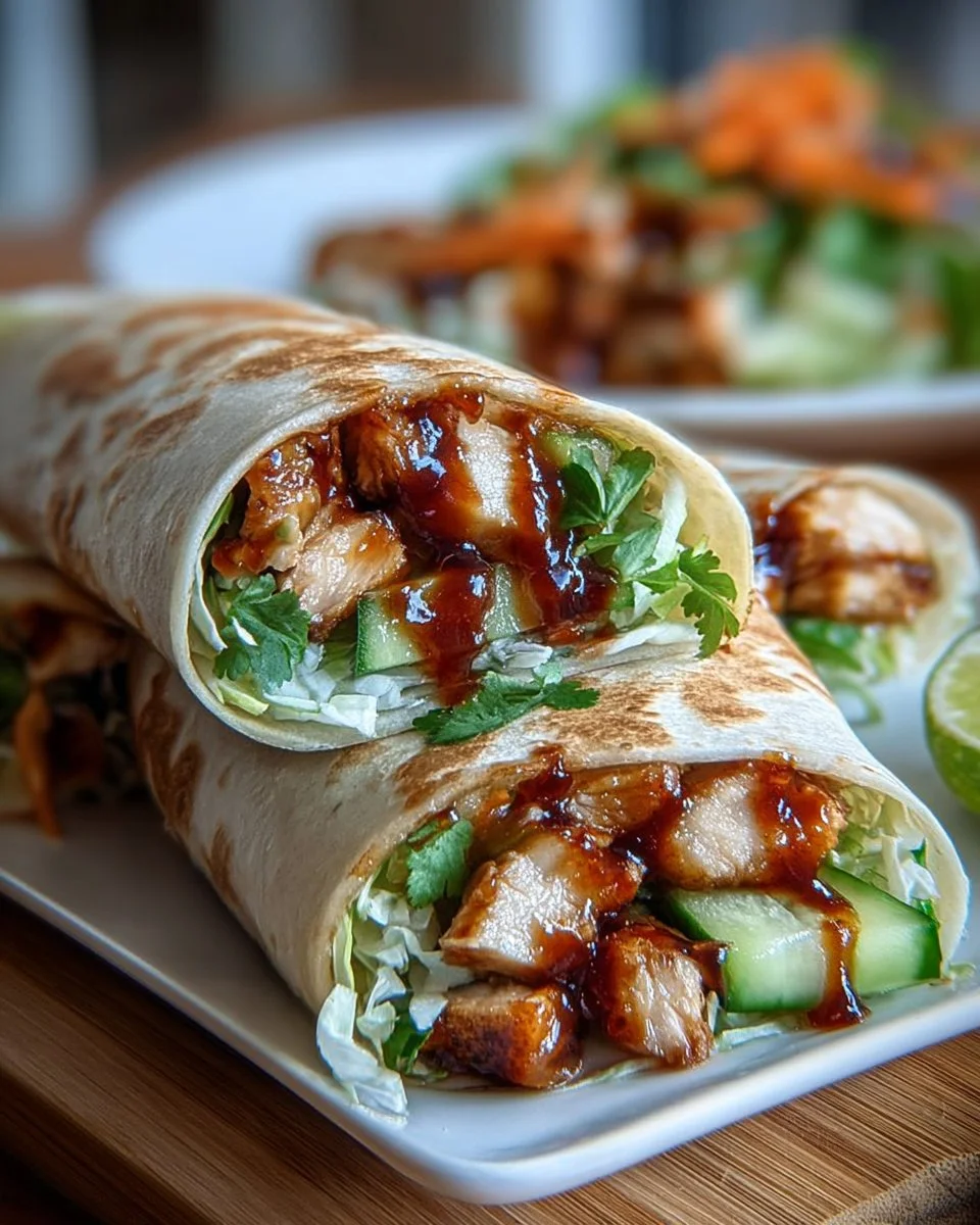 Sweet Chili Chicken Wraps