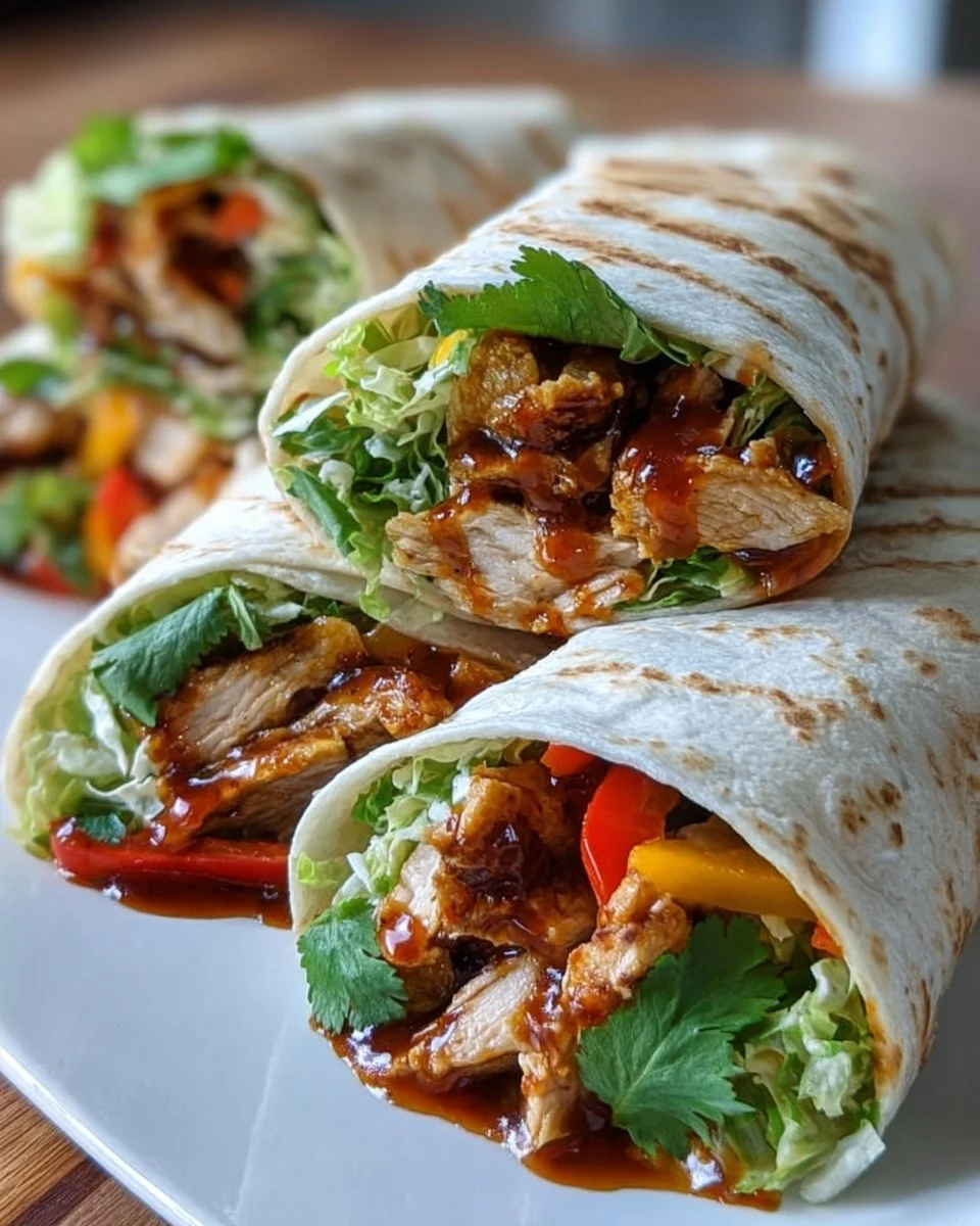 Sweet Chili Chicken Wraps
