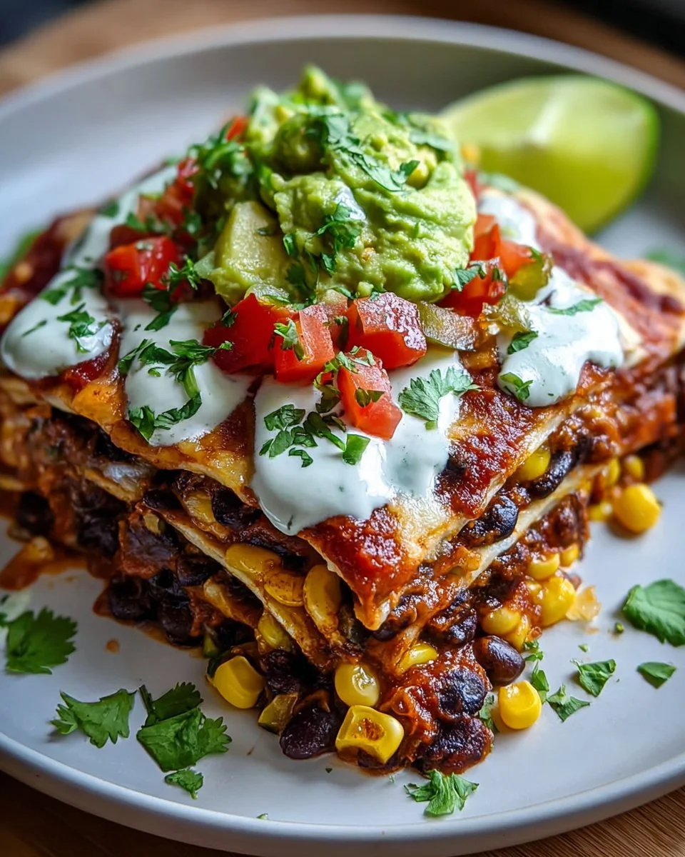 Vegan Black Bean Enchilada