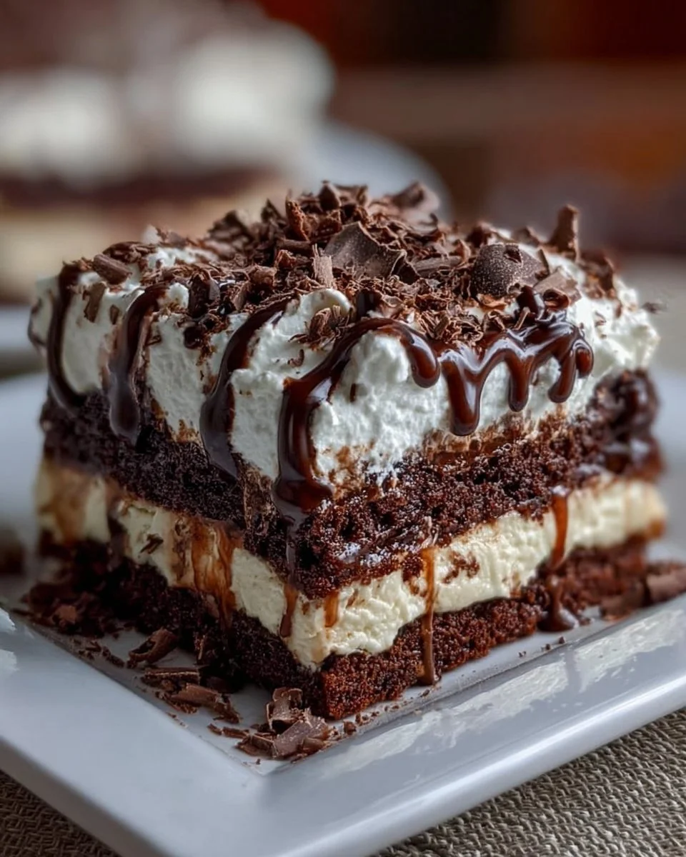Brownie Refrigerator Cake