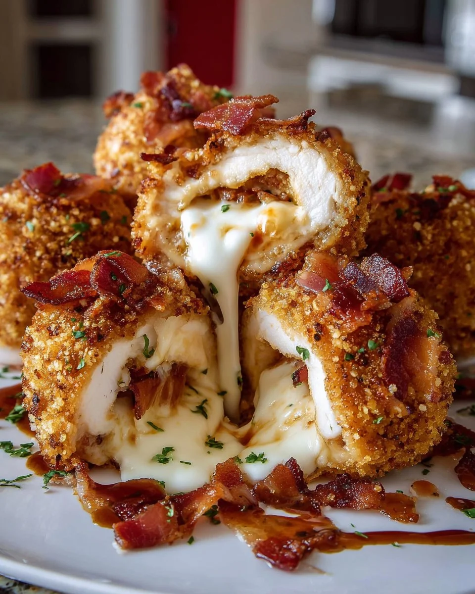 Buffalo Chicken Bacon Mozzarella Bombs