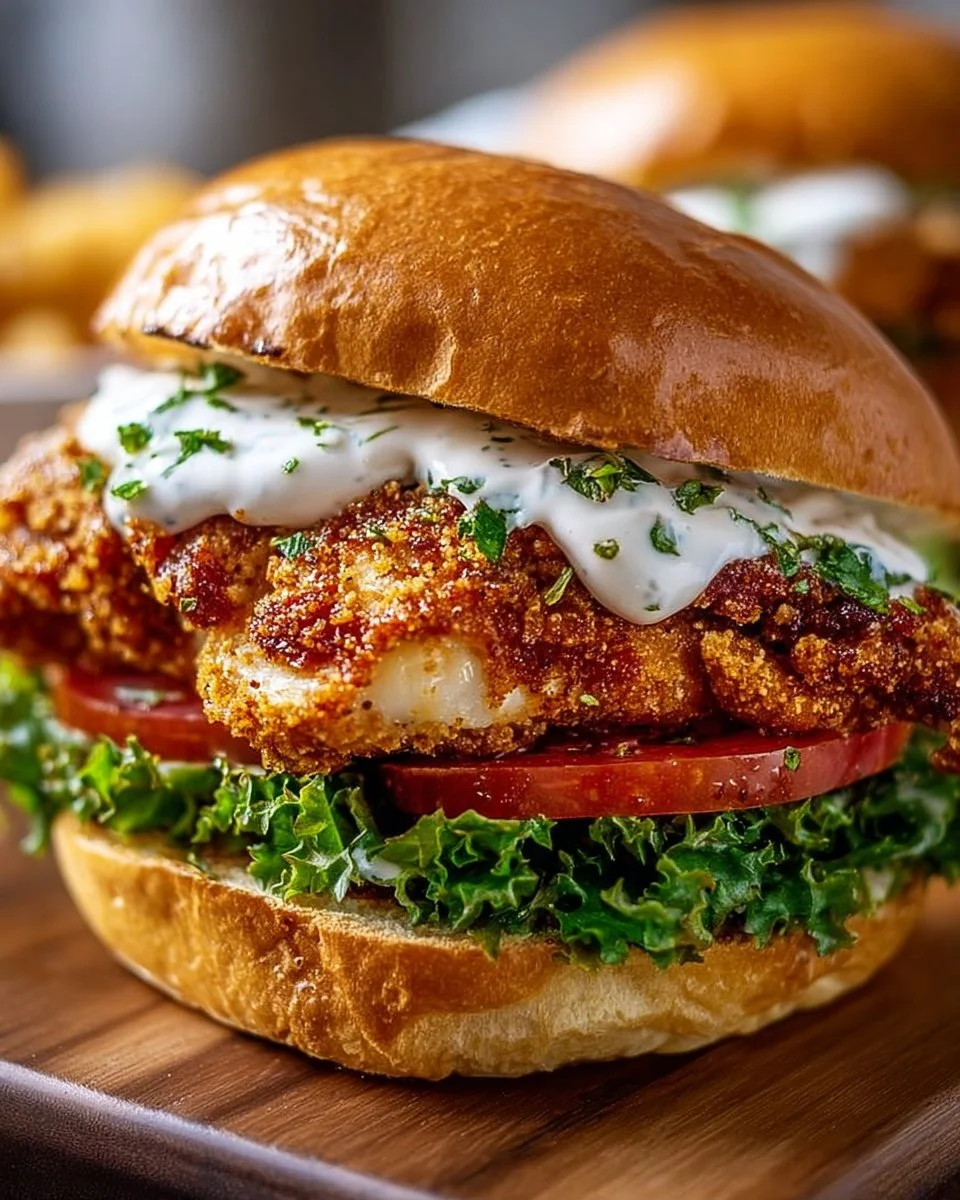 Cajun Crispy Chicken Sandwich with Garlic Aioli: Irresistibly Juicy!
