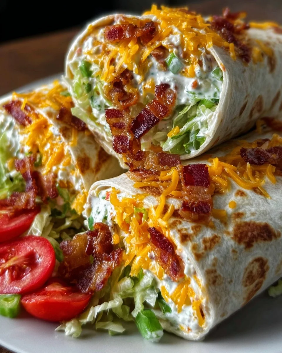 Cheesy Bacon Ranch Wraps