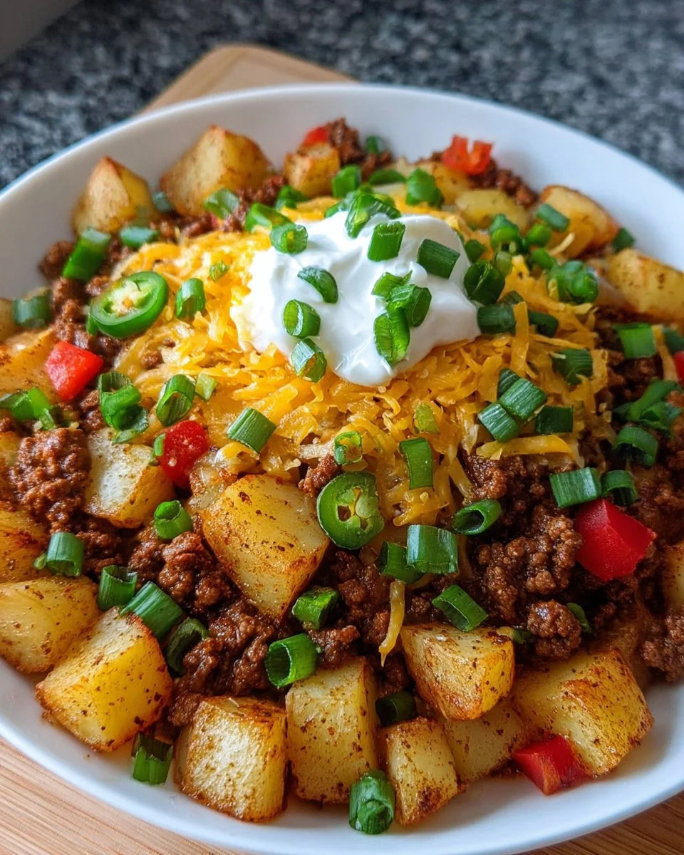 Chili Cheese Potato Skillet