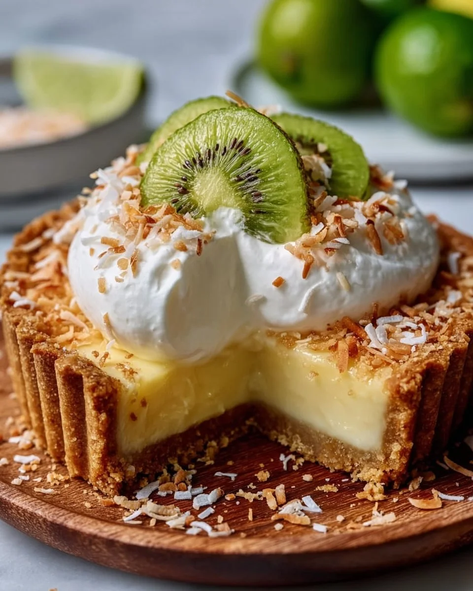 Coconut Key Lime Tart
