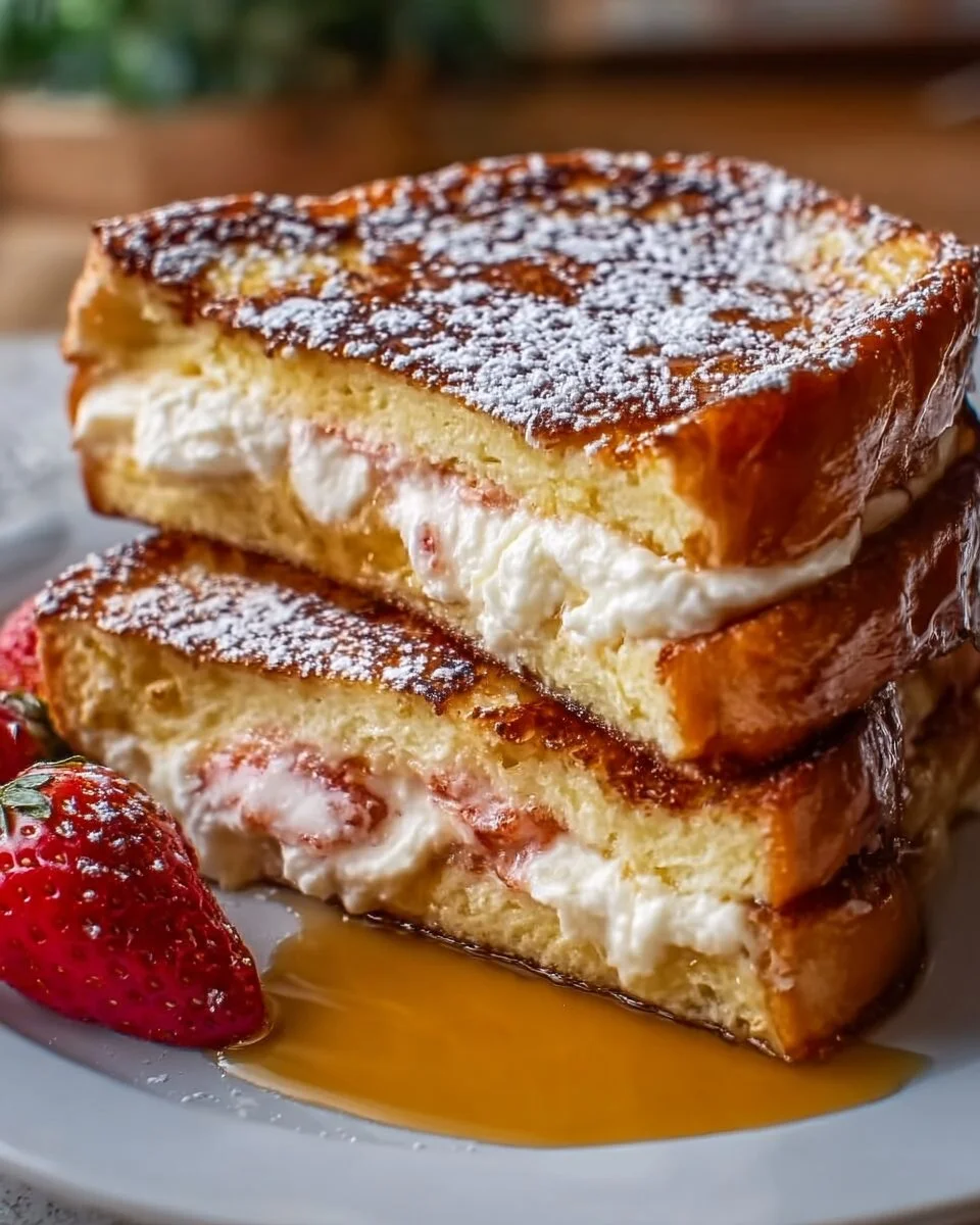 Cozy Cream Cheese Stuffed French Toast