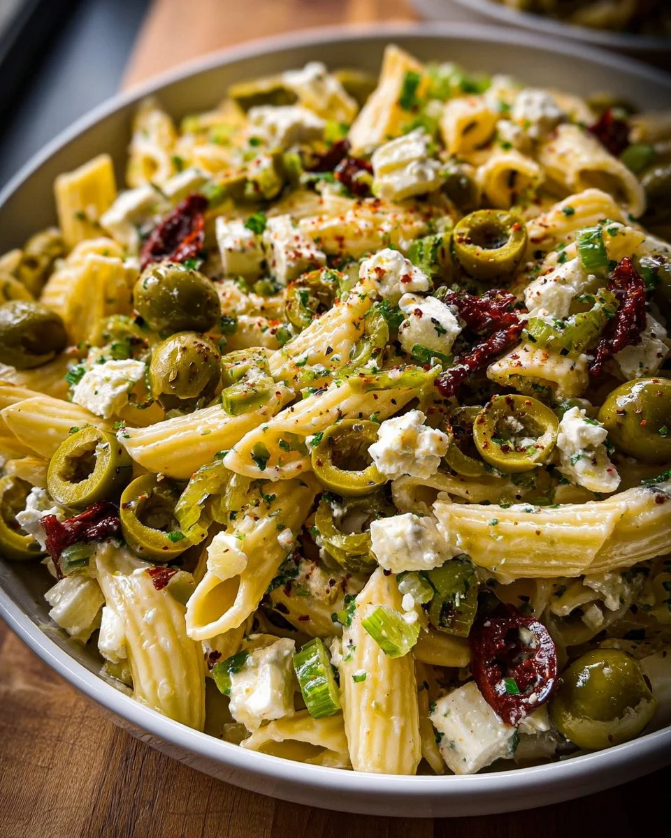 Dirty Martini Pasta Salad