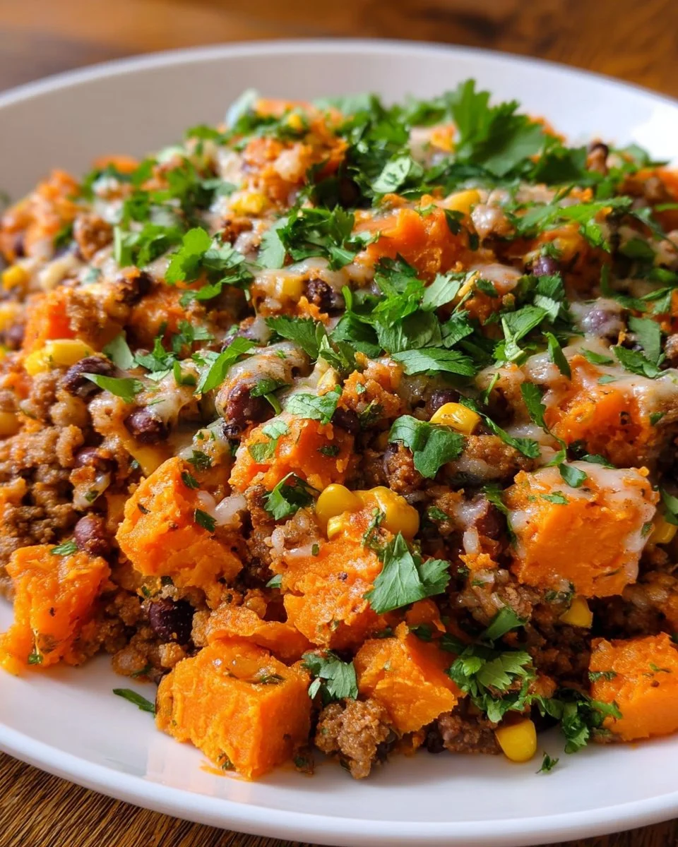 Ground Turkey Sweet Potato Casserole