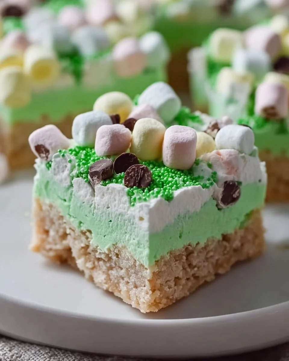 St. Patrick’s Mint Marshmallow Confetti Bars Recipe You’ll Love