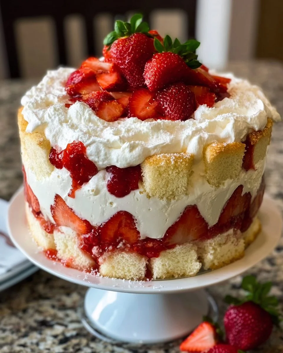 The Best Ever Strawberry Shortcake Trifle